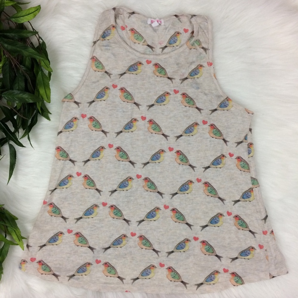2/$10 A’GACI love bird tank top USA Large